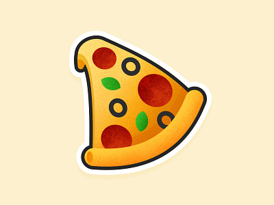 Slice of happiness ! affinity designer affinity photo affinitydesigner brush pizza sticker textures vector