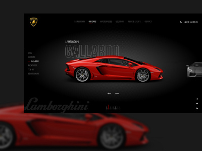 Automobile Web UI car design logo navigation sprorts car title typography ui ux vector web web banner website