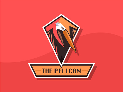 The Pelican Logo bird logo birds branding colorful design logo pelican ui ux vector