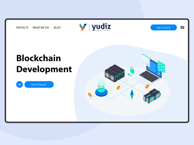 Blockchain Development Artwork & Animation | Yudiz