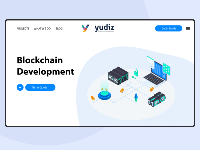 Blockchain Development Artwork & Animation | Yudiz animation bitcoin bitcoin generator bitcoin wallet blockchaintechnology branding design e wallet encoder ethereum isometric art security ui ux web webanimation webdesign website