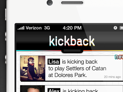 Kickback App - Home