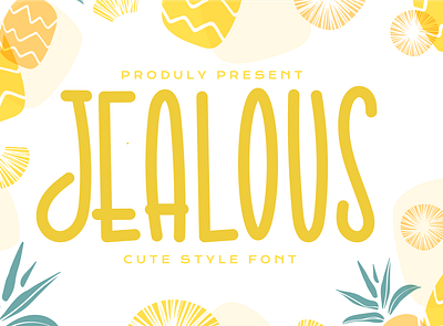 Jealous Font children design display flat font fun font handwritten happy jealous kids font lettering playful quirkly