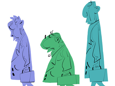 commuters character design characterdesign illustration