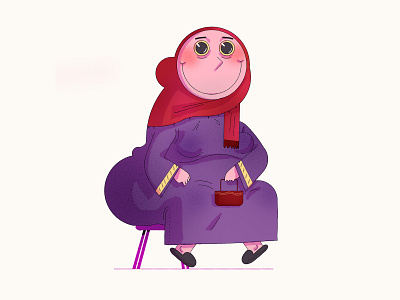 Cute Woman character characterdesign cute design human illustration lady middle east smile woman