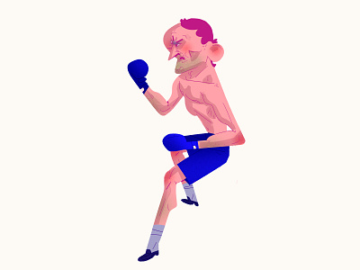 Boxer angry athletic boxer boxing character character design characterdesign childrens book childrens illustration game games human illustration motion motion design motiongraphics play player sport