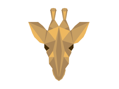 Giraffe animal geometric giraffe icon illustration