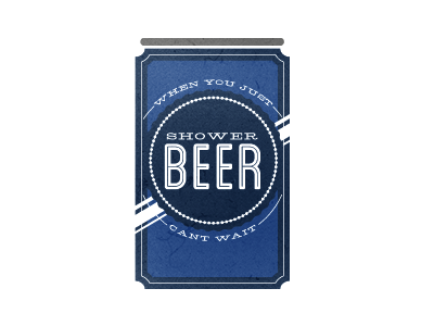 Shower Beer beer design emblem illustration