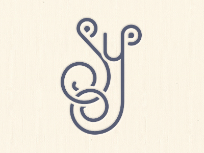 Letters lettermark logo mark monogram swirl type typography