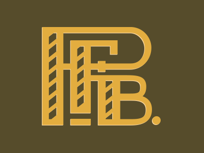 Preston Fuller Brewery beer brewery lettering logo mark monogram type