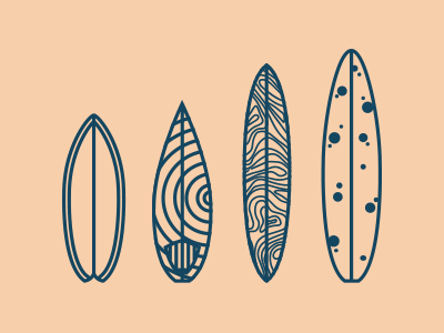 Quiver board design icon illustration quiver surf