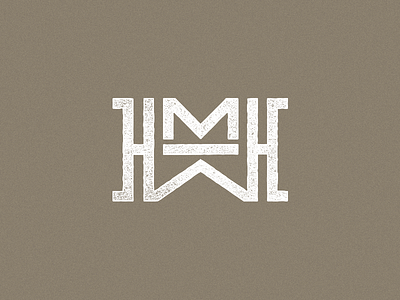 WMH bran letters logo mark monogram print type typography