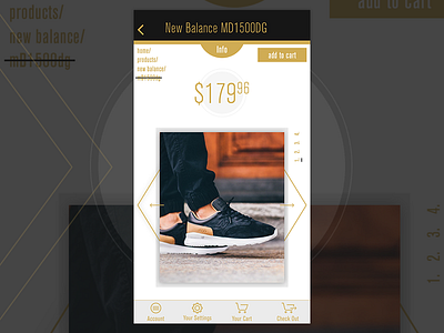 Sneaker Screen app ecommerce interaction interactive iphone screen ui ux web