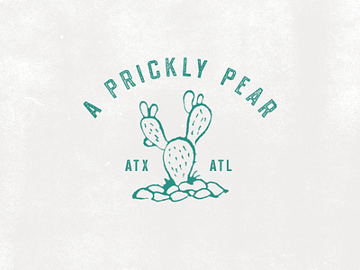 (Cactus Emoji) atl atlanta atx austin brand cactus custom graphic design illustration logo prickly pear typography