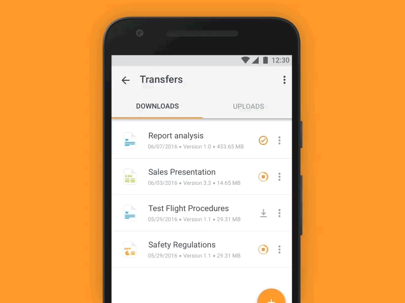 Transfer Tabs Interaction apps design interaction material design mobile motion transfer ui ux