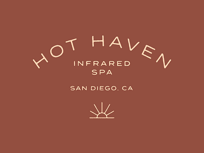 Hot Haven brand branding design illustration logo mark type typography vector