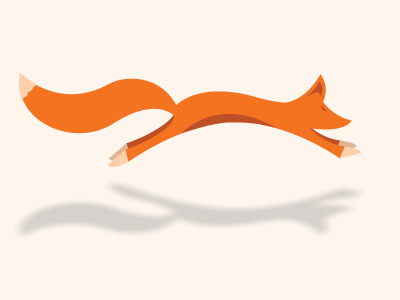 Foxy animal fox illustration jump