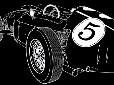 Ferrari black and white car ferrari illustration racer vector