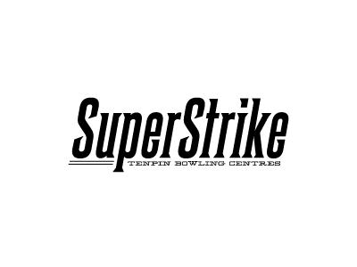 SuperStrike logo proposal. logo retro type vintage