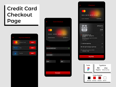 Credit Card Checkout Page app branding dailyui design illustration typography ui ux