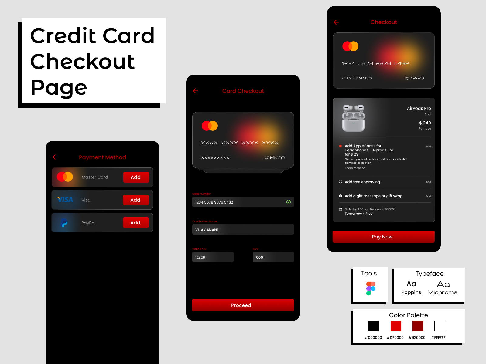 Credit Card Checkout Page By Niran On Dribbble