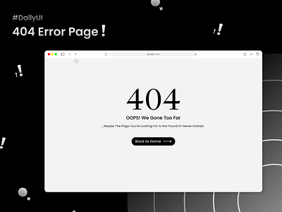 404 Error Page !