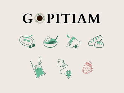 Gopitiam Assets branding illustration kopitiam logo malaysia malaysian