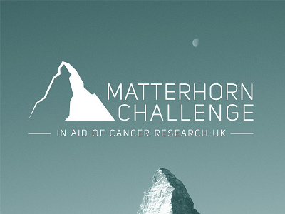 Matterhorn Challenge Logo cancer challenge charity logo matterhorn mountain research switzerland uk