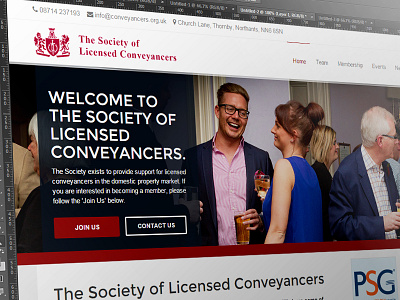 SLC Redesign conveyancers design law legal psd red society web website