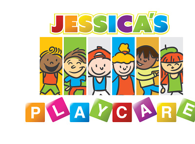 Jessicas Playcare branding children education illustration logo logo mark logodesign teaching