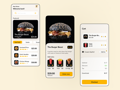 Food App Concept app ecommerce food foodapp ios landingscreen online onlinestore shop ui ux