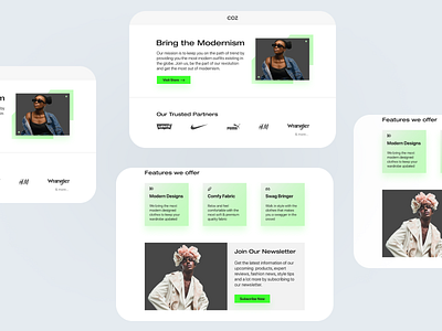 COZ: E-Commerce Landing Page (Clothing Brand Concept)