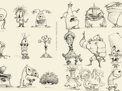 Doodles 5/15/13 characters childrens book concepts pencil sketchbook sketches studies