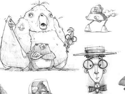 Doodles 11 21 13 characters childrens books doodles humor pencil sketchbook sketches