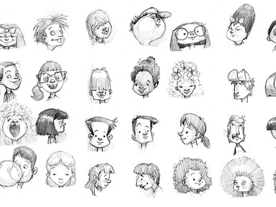 Head Studies by Russ Cox on Dribbble