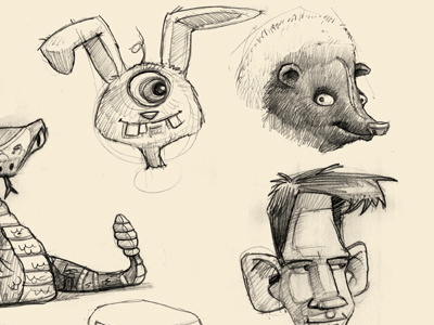 Doodles Week Of 12 3 12 characters childrens books doodles pencil sketchbook sketches studies