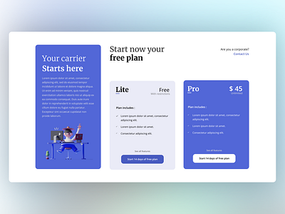 Card Pricing Page