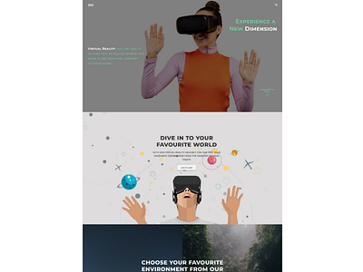 Virtual Reality Website (Mockup)