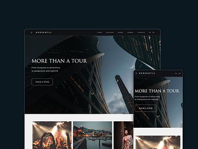 Website of excursions in Moscow design figma landing page tours travel web design web design веб дизайн