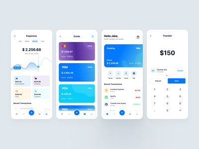 Banking Mobile App by Jacek Szpaczek on Dribbble