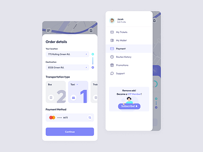 Public Transport Mobile App by Jacek Szpaczek on Dribbble