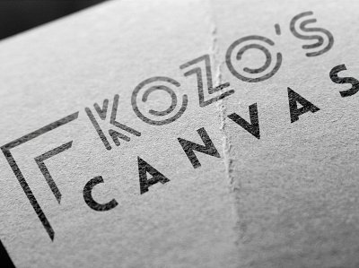 Logo Design for Kozo's Canvas branding design illustrator logo logo design logo design branding logo design concept logo designer logo mark logodesign logos logotype minimal typography