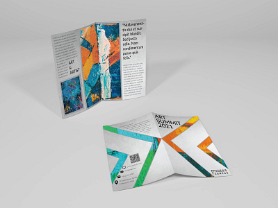 A4 Bifold Brochure for Art Shop "Kozo's Canvas" a4 brochure art shop bifold bifold brochure bifold brochure design brand brand identity branding brochure brochure design brochure layout brochure mockup brochure template design illustrator minimal minimalist