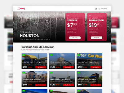 Landing Page - Car Wash