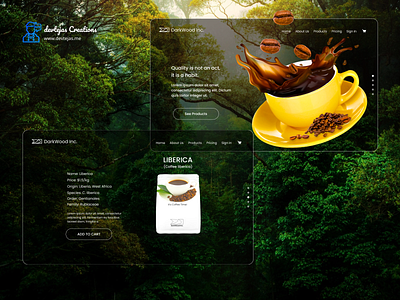 DarkWoods Inc. Web UI design branding creative design design landingpage minimal page design ui web web design website website design