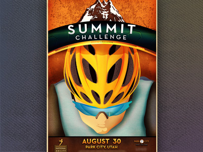 Summit Challenge bike illustrator photoshop poster race