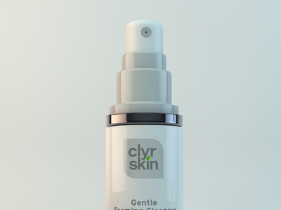 Clyr Skin Bottle 3d logo design mockup product design