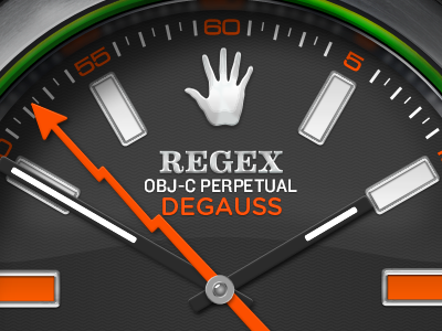 Regex Degauss clock community iphone milgauss objective c psd rolex watch