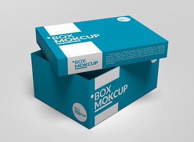 MOCKUP PACKAGING BOX 3d 3d mockup adobe photoshop box branding bule design graphic design illustration logo mockup motion graphics pack packaging vintage