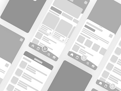 WIREFRAME FAST FOOD APP MOBILE